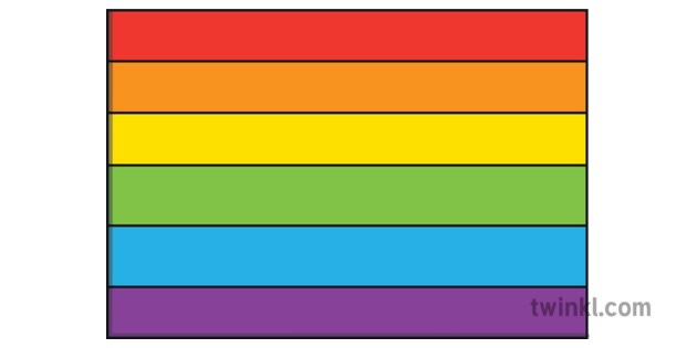 gay pride rainbow colors in order