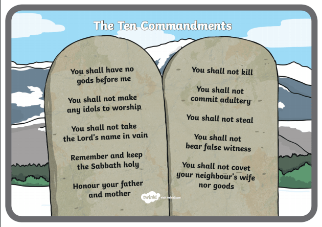 first commandment for kids
