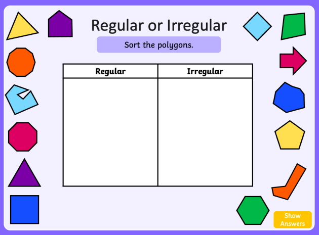 Flat Polygons tool folds to make four different sizes of measuring