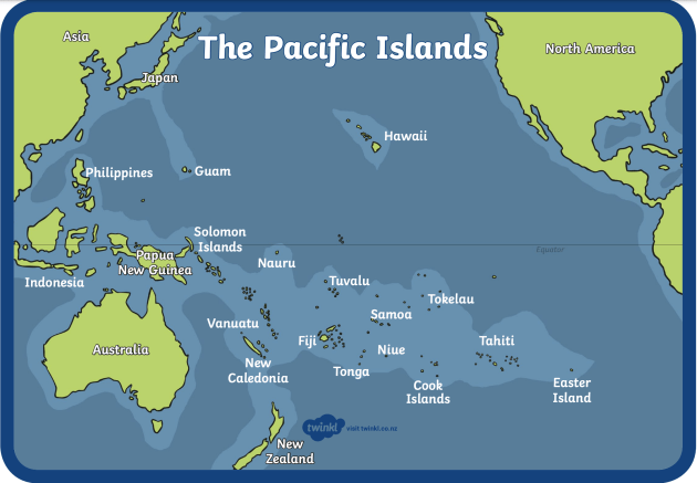 Pacific Islands Map