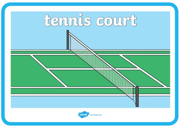 الارضي طول ملعب التنس طول ملعب