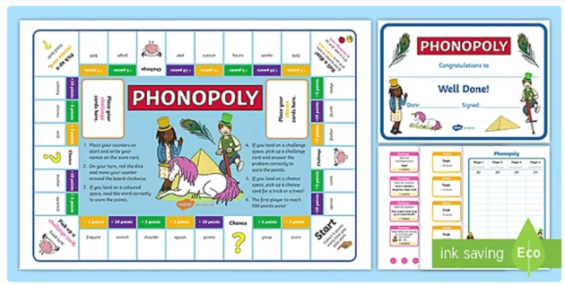 phase 2-5 PHONICS fun learning game read/write/spell Letters & Sounds 