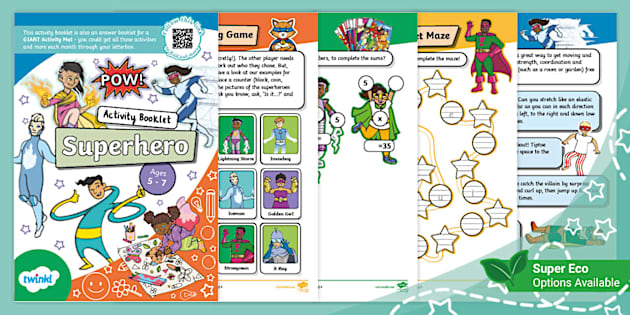 Superheroes Themes and Topics - - GIANT Activity Mat