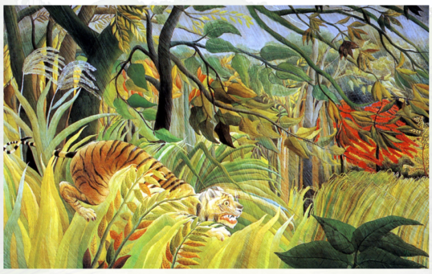 Tiger in a Tropical Storm - Henri Rousseau
