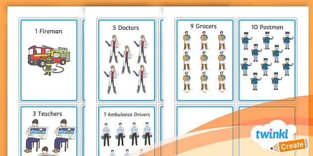 Counting Community Helpers - Twinkl