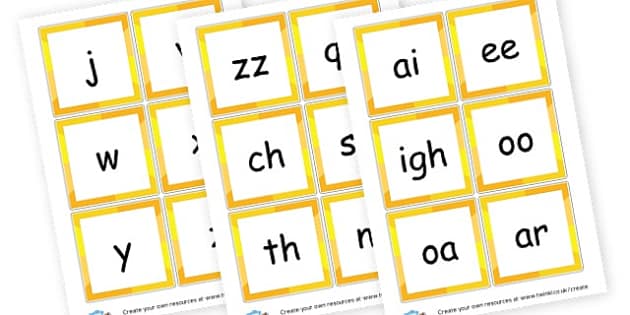 Phase 3 Phonemes Cards (teacher made) - Twinkl