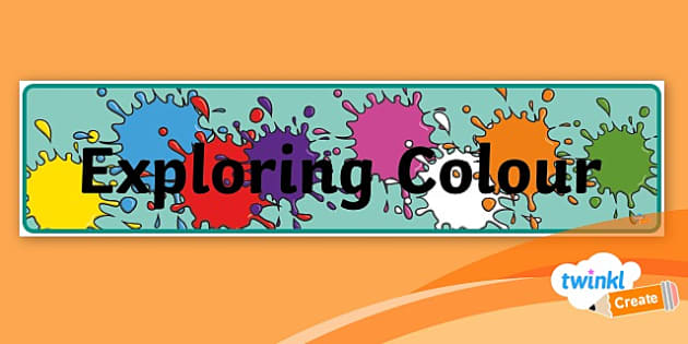 Exploring Colour Display Banner
