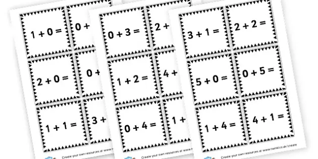 Numbers Adding up to 20 Word Cards