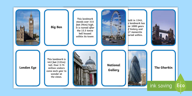 T G 333 Landmarks Of London Fact Matching Cards Ver 2 