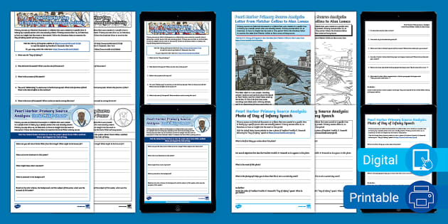 Pearl Harbor Activity Stations Worksheets Twinkl USA