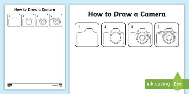 Learn to Draw a Retro Style Camera in 6 Steps : Learn To Draw