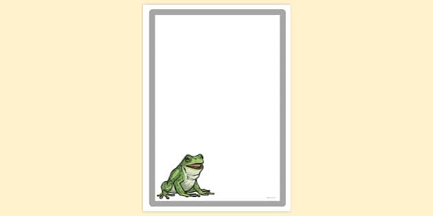 FREE! - Frog Page Border for Kids (teacher made) - Twinkl