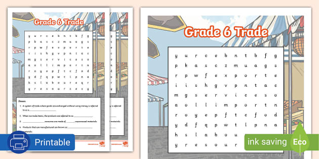 trade word search geography twinkl south africa