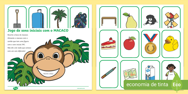 SÍLABAS SIMPLES - JOGO DO MACACO