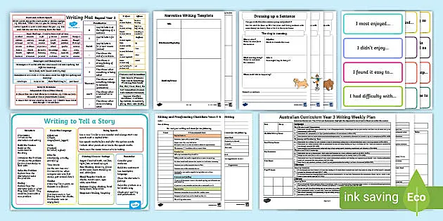 Year 3 4 Writing Intervention Tutoring Program Pack