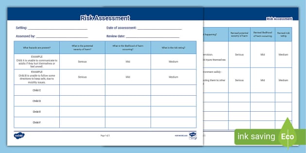 SEND Pupil Risk Assessment