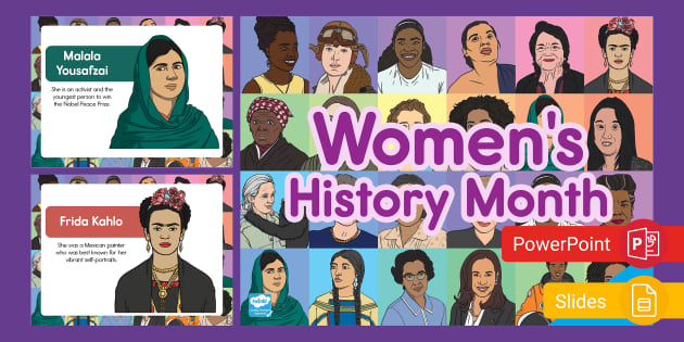 Women's History Month PowerPoint & Google Slides for PK-K