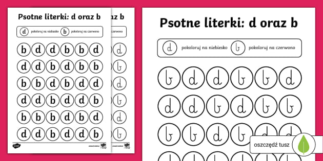 Psotne Literki: D I B | Rozpoznawanie Podobnych Liter | Specjalne Potrzeby