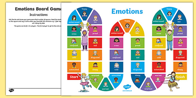 Emotions Board Game, psed early years