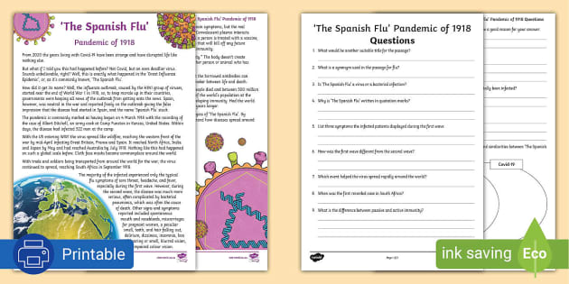 spanish flu essay examples
