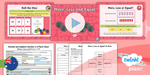 Foundation More, Less and Equal to 20 Lesson 4