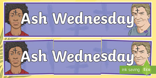 Ash Wednesday Display Banner English/Spanish (teacher made)