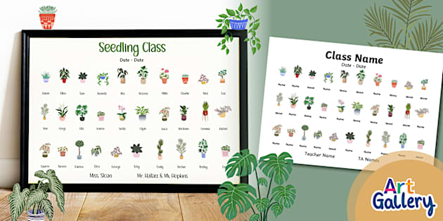 Botanical Teacher Class End of Year Thank You Gift Poster