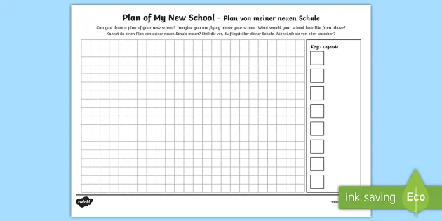 Plan Of My New School Transition Sheet English German