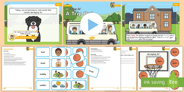 'ea' saying /e/ Lesson Pack - Level 5 Week 20 Lesson 2