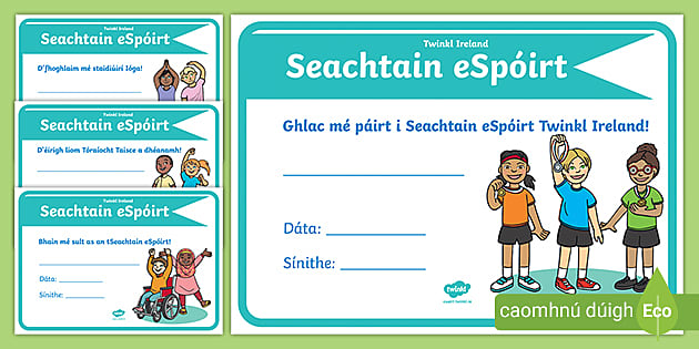 FREE! - eSports Week Certificates - Gaeilge (teacher made)