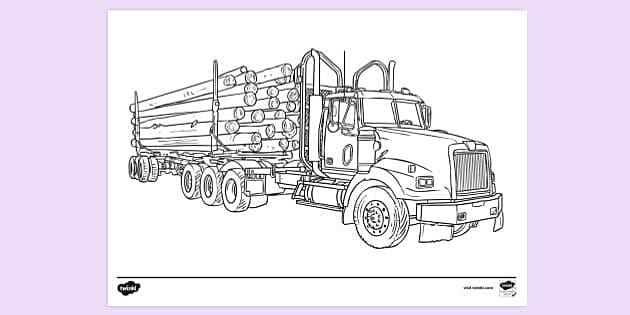 11+ Coloring Page Truck