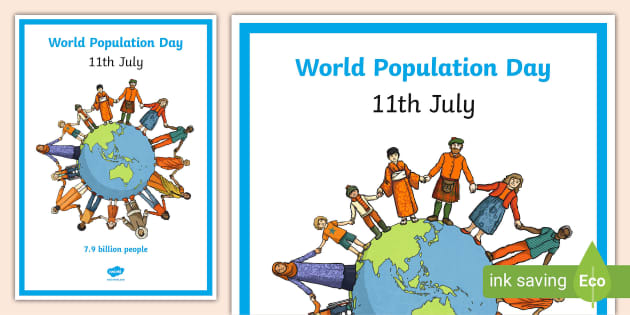 Kids work on World Population Day - Bharti Happy Model School | Facebook