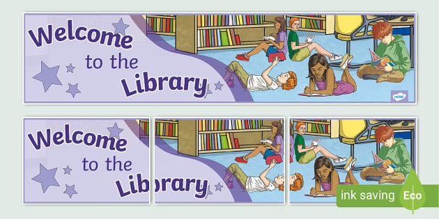 Welcome to the Library Display Banner (Hecho por educadores)