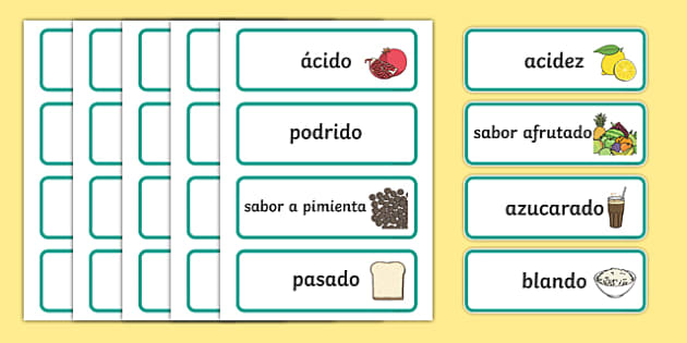 taste-word-cards-spanish-teacher-made