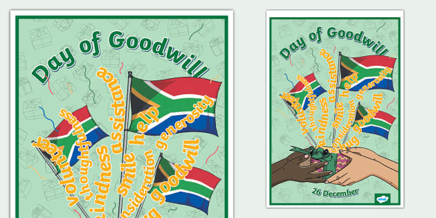 Day of Goodwill - Poster (teacher made) - Twinkl