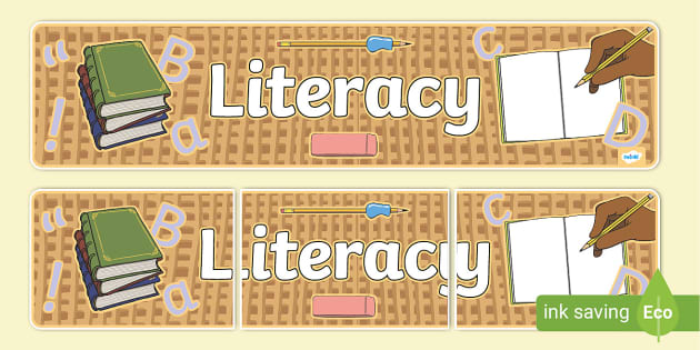 Hessian Themed Literacy Banner (teacher made) - Twinkl