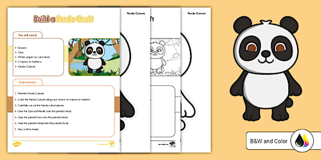 Build a Panda Craft (teacher made) - Twinkl