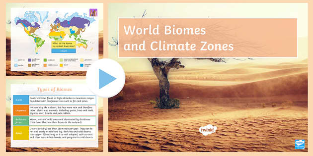 World Biomes And Climate Zones PowerPoint | Environments