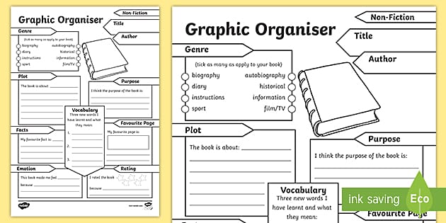 Non-Fiction Graphic Organiser Worksheet (Teacher-Made)
