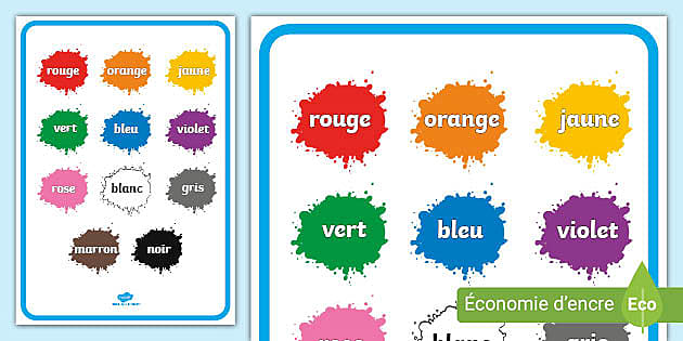Pour apprendre les métiers  Les couleurs en français, Apprendre les  couleurs, Apprendre l'anglais