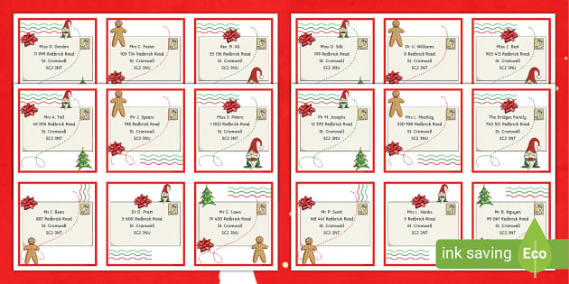 Christmas Cards Number Ordering Sorting Cards - Twinkl