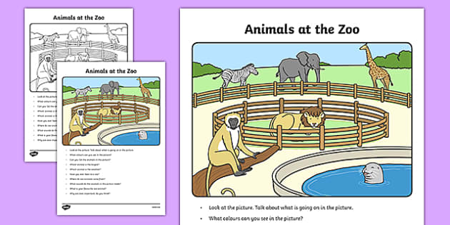 Animals At The Zoo Oral Language Activity (teacher Made)