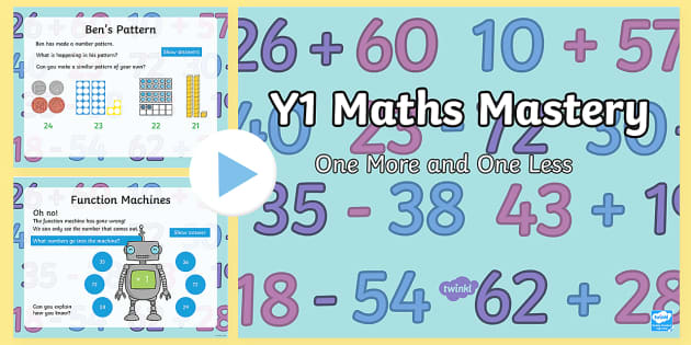 Year 1 One More And One Less Maths Mastery PowerPoint