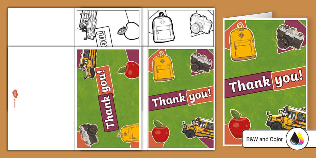 Field Trip Thank-You Note (teacher made) - Twinkl