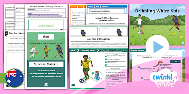 Move PE Year 5 Invasion Games Lesson 1: Dribbling Whizz Kids