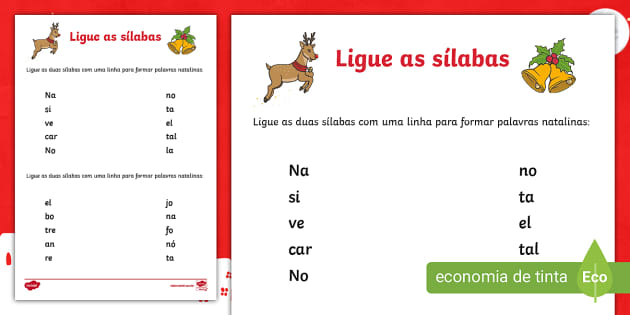 ATIVIDADES PARA IMPRIMIR E JOGOS ONLINE PARA O NATAL  Atividades,  Atividades para imprimir, Atividades de alfabetização