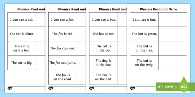 Phonics Drawing Worksheet | Twinkl Learning Resources