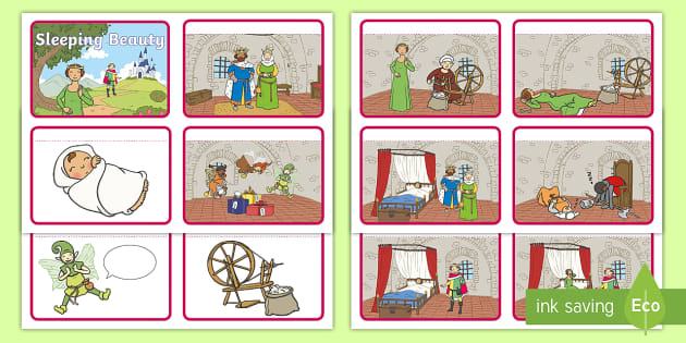 Sleeping Beauty Story Sequencing Cards (teacher made)