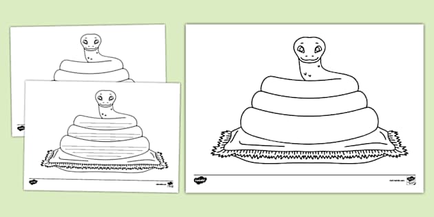 Snake Writing Template (teacher made) - Twinkl image.