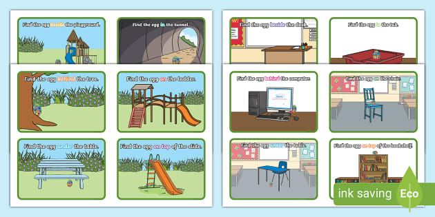 Easter Egg Hunt with Positional Language (teacher made)